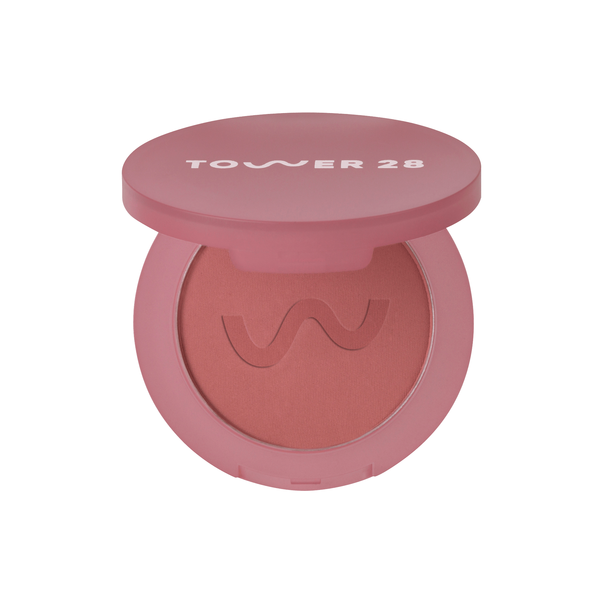 The Tower 28 Beauty GetSet™ Matte Powder Blush in the shade Samo Spritzer. [Samo Spritzer]