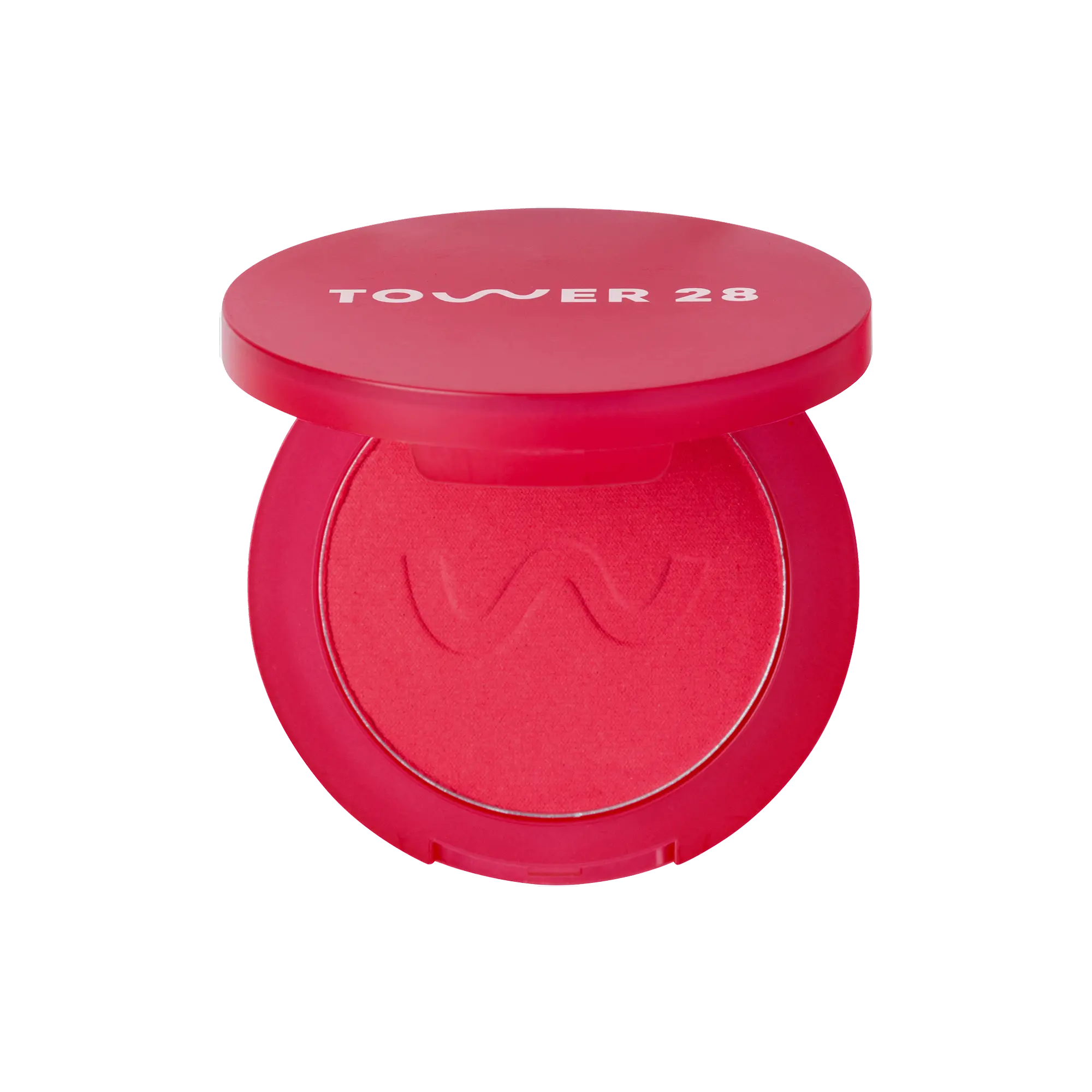 The Tower 28 Beauty GetSet™ Matte Powder Blush in the shade Sunset Shirley. [Sunset Shirley]
